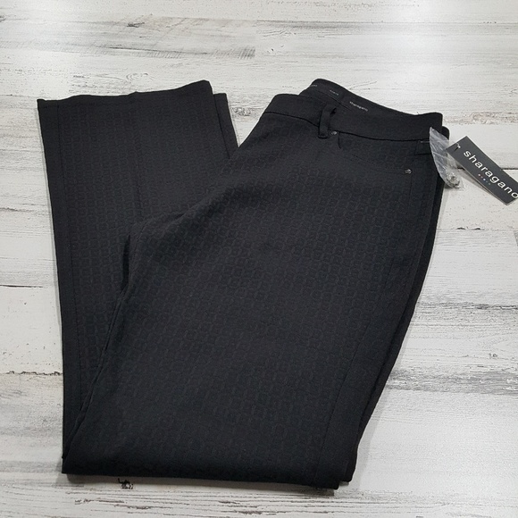 Sharagano Stretch Grace Black Pants Size 10 - Picture 2 of 7